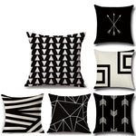 1 pcs Cotton / Linen Pillow Cover Pillow Case, Geometric Pattern Novelty Fashion Geometric Vintage Casual 1