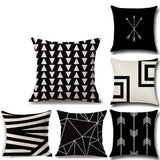 1 pcs Cotton / Linen Pillow Cover Pillow Case, Geometric Pattern Novelty Fashion Geometric Vintage Casual 1