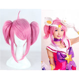 lol lux the lady of luminosity magic girl pink ponitail halloween wigs synthetic wigs costume wigs Halloween