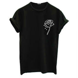 Women's Daily Slim T-shirt - Floral White L / Summer