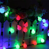 BRELONG 1 LED String String Holiday Party Waterproof Decorative Light String RGB European Standard White Ball
