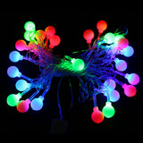 BRELONG 1 LED String String Holiday Party Waterproof Decorative Light String RGB European Standard White Ball