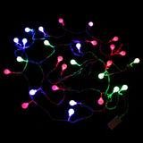 BRELONG 1 LED String String Holiday Party Waterproof Decorative Light String RGB European Standard White Ball
