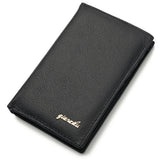 Unisex Cowhide Wallet Solid Color Black / Red