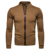 Men's Basic Sweatshirt - Solid Colored Brown L