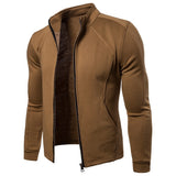 Men's Basic Sweatshirt - Solid Colored Brown L