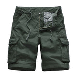 Men's Basic Shorts Pants - Solid Colored Black Camel Army Green 34 36 38