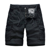 Men's Basic Shorts Pants - Solid Colored Black Camel Army Green 34 36 38