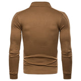 Men's Basic Sweatshirt - Solid Colored Brown L