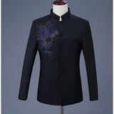 Men's Blazer Stand Polyester White / Black XL / XXL / XXXL