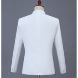 Men's Blazer Stand Polyester White / Black XL / XXL / XXXL