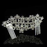 Rhinestone / Alloy Hair Combs with 1 Wedding Headpiece