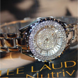 Women's Luxury Watches Wrist Watch Diamond Watch Japanese Quartz Stainless Steel Silver / Gold 30 m Casual Watch Analog Ladies Charm Bling Bling - Gold Silver