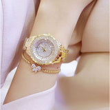 Women's Luxury Watches Wrist Watch Diamond Watch Japanese Quartz Stainless Steel Silver / Gold 30 m Casual Watch Analog Ladies Charm Bling Bling - Gold Silver