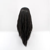 deluxe kardashian long black heat resistant celebrity fashion wig