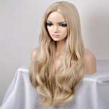 europe and the united states women s fashionable new year in the sub shallow golden wave high temperature wire wig