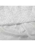 Women's Lace Holiday Club Basic Mini Slim A Line Dress - Solid Colored White, Lace High Waist V Neck Strap Summer White L XL XXL / Backless / Sexy