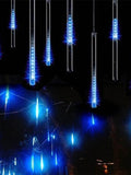 30cm*8 Tube 144 LEDs Falling Rain Drop Icicle Snow Fall String LED Waterproof Christmas Lights