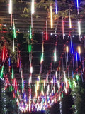 30cm*8 Tube 144 LEDs Falling Rain Drop Icicle Snow Fall String LED Waterproof Christmas Lights