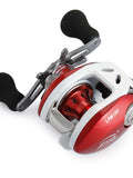 Super Casting Low Profile Baitcasting Fishing Reel Red