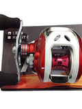 Super Casting Low Profile Baitcasting Fishing Reel Red