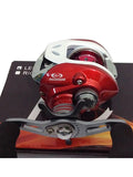 Super Casting Low Profile Baitcasting Fishing Reel Red