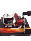 Super Casting Low Profile Baitcasting Fishing Reel Red