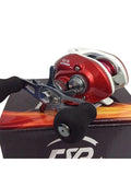 Super Casting Low Profile Baitcasting Fishing Reel Red