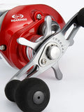 Super Casting Low Profile Baitcasting Fishing Reel Red