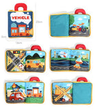 3D Soft Cloth Animals&Vehicle Montessori Baby Toys
