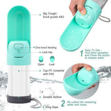 Portable Pet Dog Water Bottle Drinking Bowls