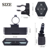 Turn Signal Lights Wireless Remote Control Bicycle Taillights