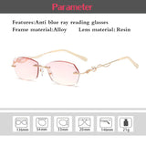 Ultralight Rimless Reading Glasses