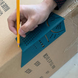 3D Angle Measuring Square Woodworking Scribe Measuring Ruler Measure Tool