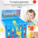 Bouncing Linking Shots Connect 4 Game 1 Set Board Game Entertainment Educational Puzzle Toys