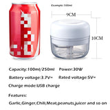 VOCORY Mini Electric Food Garlic Meat Chopper Grinder Crusher Press For Nut Vegetable Fruit USB Charge Onion Multi-function Tool