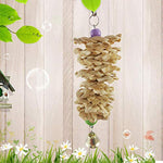 18-20 cm parakeet hamster  Bird Parrot funny Toy with Bell Natural Wooden Grass Chewing Bite Hanging Cage Swing Climb Chew Toys