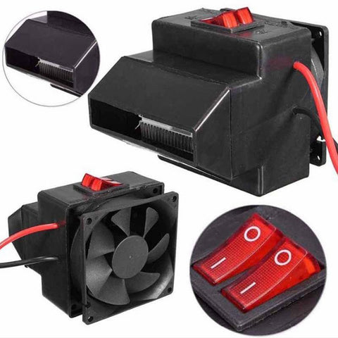 1PCS Car Heater Hot Air Blowers Electric Heaters Defrosters Car Fan Heater Car Hair Dryers Auto Windscreen Window Defroster