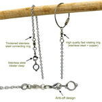 1Pc New Bird Parrot Foot Chain Stainless Steel Ankle Foot Ring Stand Outdoor Flying Training Bird Accessories
