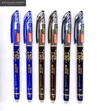 2 + 50 個/セット 0.5 ミリメートルブルーブラックインク消去可能なリフィルロッド消去可能なペン洗えるハンドルスクール書き込み文房具ゲルインクペン