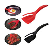 2 in 1 Non-Stick Fried Egg Turners Pancake Toasted Bread Grip and Flip Spatula Kitchen Utensils Cooking Tool Kitchen Accessories