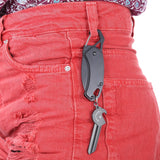 EDCGEAR Outdoor Portable Key Chain Fold Pocket Knife Peeler Bottle Opener Mini Camping Tool