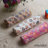 ssss  2017 New Arrivals Wholesale Super Soft Warm Paw Print Small Pet Cat Dog Fleece Blanket Bed Mat 3 colors 2 sizes
