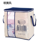 2018 new Non-woven Portable Clothes Storage Bag Organizer 45.5*51*29cm Folding Closet Organizer For Pillow Quilt Blanket Bedding - app80