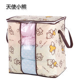 2018 new Non-woven Portable Clothes Storage Bag Organizer 45.5*51*29cm Folding Closet Organizer For Pillow Quilt Blanket Bedding - app80