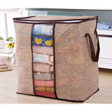 2018 new Non-woven Portable Clothes Storage Bag Organizer 45.5*51*29cm Folding Closet Organizer For Pillow Quilt Blanket Bedding - app80