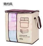 2018 new Non-woven Portable Clothes Storage Bag Organizer 45.5*51*29cm Folding Closet Organizer For Pillow Quilt Blanket Bedding - app80