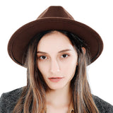 Streetwear Solid Color Women Jazz Cap Outdoor Casual Top Hat