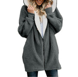 2019 Hoodie Sweatshirt Winter Thicken Warm Faux Fur Coat Women Hooded Soft Fleece Zipper Jackets Female Casual Outwear Coat