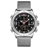 dasda  2019 NAVIFORCE Analog Digital Watches Men Luxury Brand Stainless Steel Sports Men's Watches Digital Waterproof Man Watch Sport